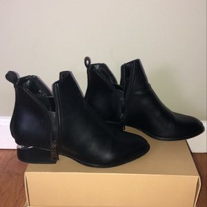 Black ankle boots